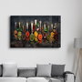 Wallity Pintura Decorativa de Vidrio Templado Multicolor 70 x 110 cm